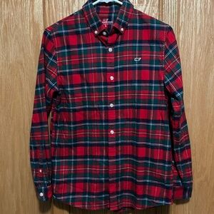 Vineyard Vines Boys (or girls) 100% cotton flannel shirt. Size Large (16)
